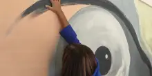 Roma, inaugurato il murales da 'vedere' con le mani