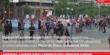 Argentina, a Buenos Aires la protesta operatori sanitari