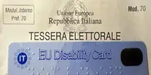 Referendum, Disability Card valida come documento ai seggi