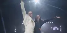 Duetto Laura Pausini e Achille Lauro a San Siro. VIDEO