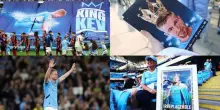 Manchester City, lo splendido omaggio dell'Ethiad per Kevin De Bruyne