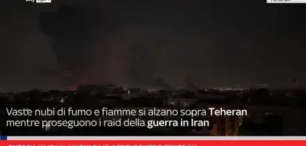 Guerra in Iran, nuovi raid aerei contro Teheran