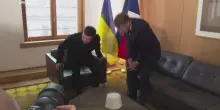 Macron e Zelensky, incontro bilaterale al Consiglio europeo