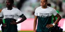 Real Madrid, Mbapp&eacute; e Vinicius nascondono maglia con messaggio pro Ceuta