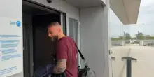 Di Gregorio in partenza da Caselle verso il Bournemouth