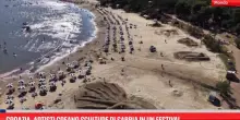 Croazia, artisti creano sculture di sabbia in un festival