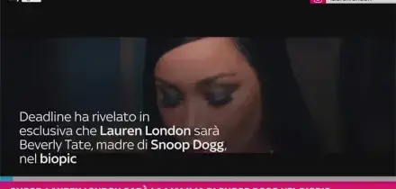 Snoop, Lauren London sar&Atilde; la mamma di Snoop Dogg nel biopic