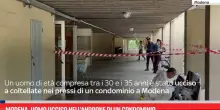 Modena, uomo ucciso nell'androne di un condominio