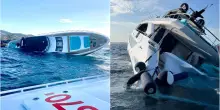 Yacht di 30 metri affonda davanti a Porto Cervo. FOTO