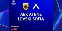 Aek Atene-Levski Sofia 4-0: gol e highlights