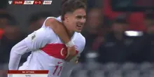 Yildiz la sblocca con un pallonetto: gol in Turchia-Georgia