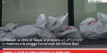 Taiwan, la citt&agrave; di Taipei si prepara al tifone Bavi