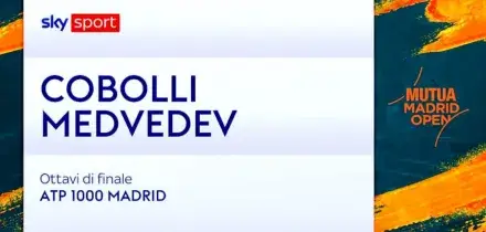 Cobolli-Medvedev: highlights Atp Madrid