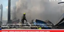 Ucraina, drone russo colpisce un magazzino vicino a Kiev