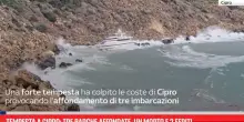 Tempesta a Cipro: tre barche affondate, un morto e 2 feriti