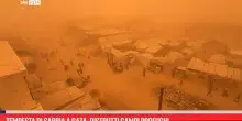 Tempesta di sabbia a Gaza, distrutti campi profughi
