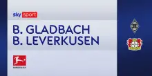 Borussia M'Gladbach-Bayer Leverkusen 1-1: gol e highlights