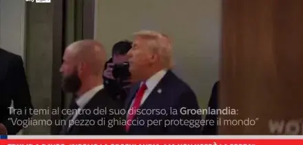 Trump a Davos: &ldquo;Voglio la Groenlandia, non user&ograve; la forza&rdquo;