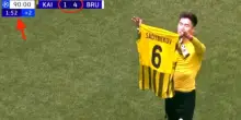 Gran gol ed esultanza alla Messi/CR7 per Sadybekov del Kairat&hellip; ma era la rete dell'1-4!
