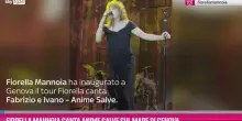 Fiorella Mannoia canta Anime Salve sul mare di Genova