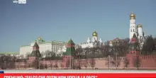 Cremlino: &ldquo;Falso che Putin non voglia la pace&rdquo;