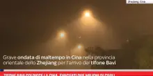 Tifone Bavi colpisce la Cina, evacuati due milioni di civili