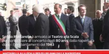 Milano, il Presidente della Repubblica Mattarella alla Scala