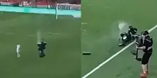 Paura in Ungheria: telecamera precipita da 20 metri e sfiora un operatore. VIDEO