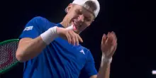 Laver Cup, Mensik fa break ed esulta colpendosi la mano