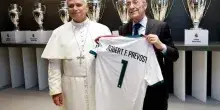 Papa Leone XIV al Bernabeu: l'omaggio del Real Madrid. FOTO