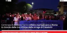 Strage di Casalotti, fiaccolata a Roma per le vittime