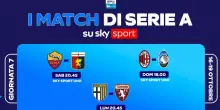 Il calendario della 7^ giornata di Serie A
