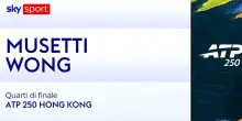 Musetti-Wong: highlights Atp Hong Kong