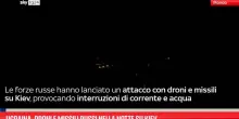 Ucraina, droni e missili russi nella notte su Kiev