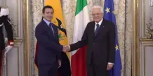 Mattarella riceve il presidente dell'Ecuador