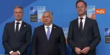 Vertice Nato, Orban scherza con Rutte e Schoof alla foto di famiglia