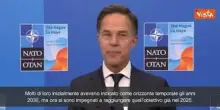 Rutte: "Tutti i Paesi Nato dovranno raggiungere il 2% per la difesa entro il 2025"