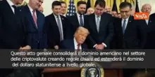 Trump firma legge su criptovalute: Consolider&agrave; dominio Usa nella finanza globale