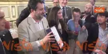 Matteo Salvini riceve il premio "Italia-Israele 2025", il momento della premiazione