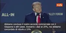 Trump: Firmato accordo con il Giappone, tariffe al 15%