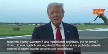 Trump: Sydney Sweeney repubblicana registrata? Allora penso che sua pubblicità jeans sia fantastica