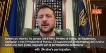 Zelensky: Nessuna pace senza ucraina, in corso colloqui con Svezia, Azerbaijan e Francia