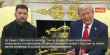 Trump alla Casa Bianca con Zelensky: Non c'è bisogno di un cessate il fuoco