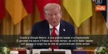 Trump elogia Meloni alla Casa Bianca: Grande leader, è giovane ma governerà molto a lungo