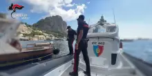 Violazioni al codice della navigazione, 17 contravvenzioni a Capri