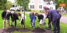 G7 Parlamento in Canada, Metsola, Fontana e gli altri Presidenti piantano un albero a Ottawa