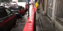 Maltempo a Milano, posizionate barriere mobili nel quartiere Pontelambro