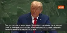 Trump all'Onu: Ho posto fine a 7 guerre e l'Onu non mi ha mai aiutato