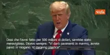 Trump: Avrei ristrutturato l'Onu con marmi e pareti in mogano, ma rifiutarono