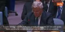 Guerra in Ucraina, Tajani: "L'obiettivo è una pace giusta e duratura"